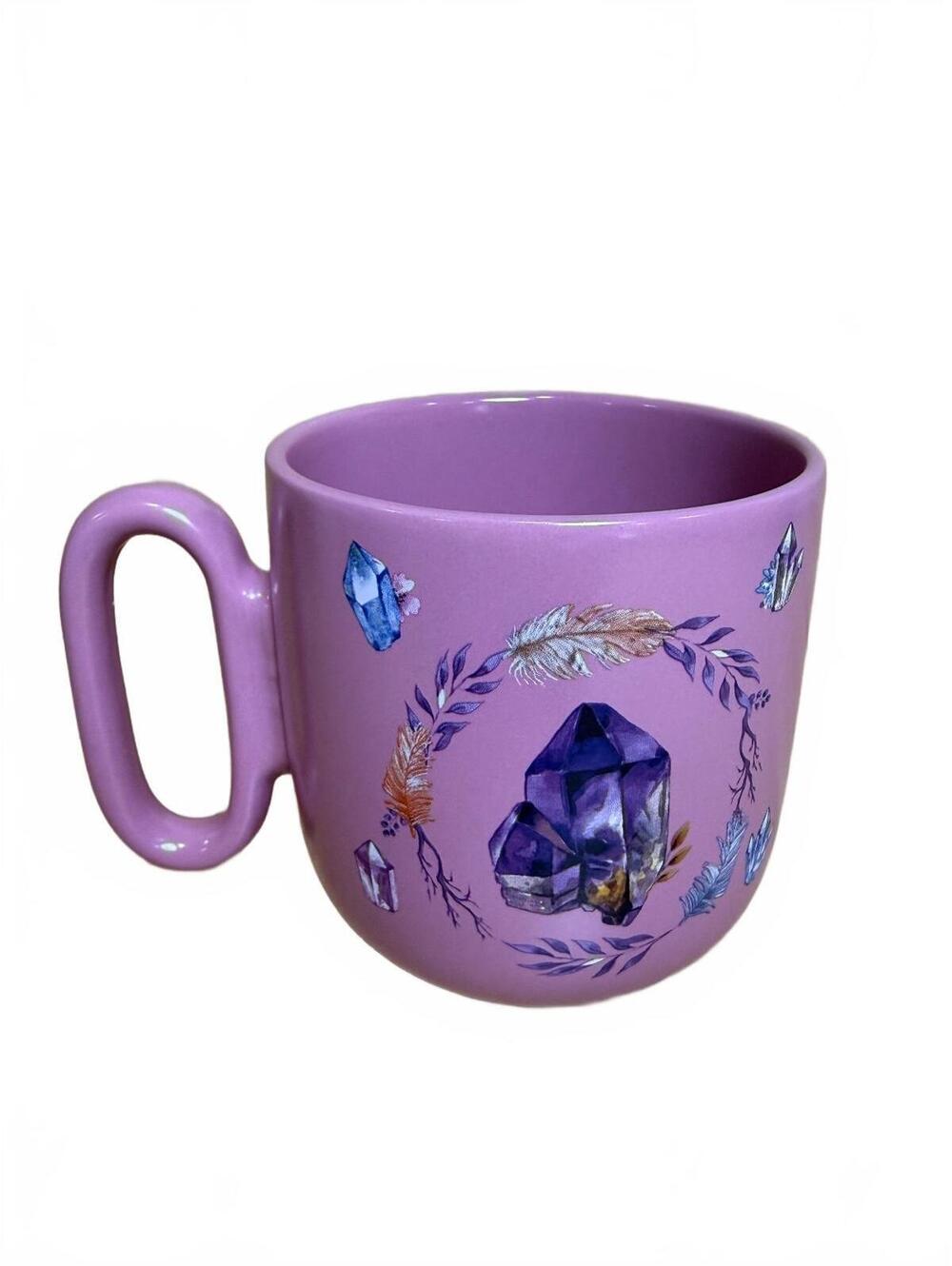 Better Living Purple Ceramic Mug with Crystal Design